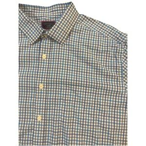 UNTUCKit Lehman Plaid Check Shirt Tall Size XLarge Men's Wrinkle Free
